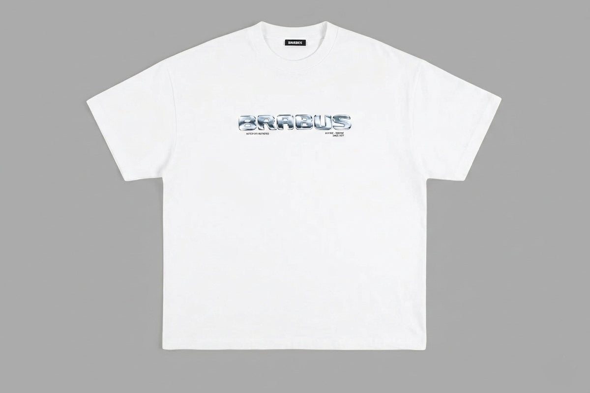 BRABUS T-Shirt  White Chrome size XL