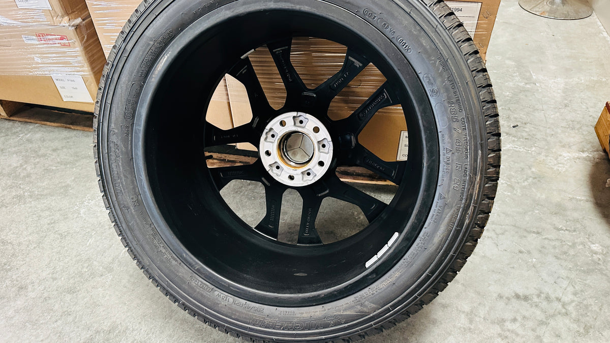 21" Mercedes G63 AMG OEM Wheels New with Tires Black (Set of 4)