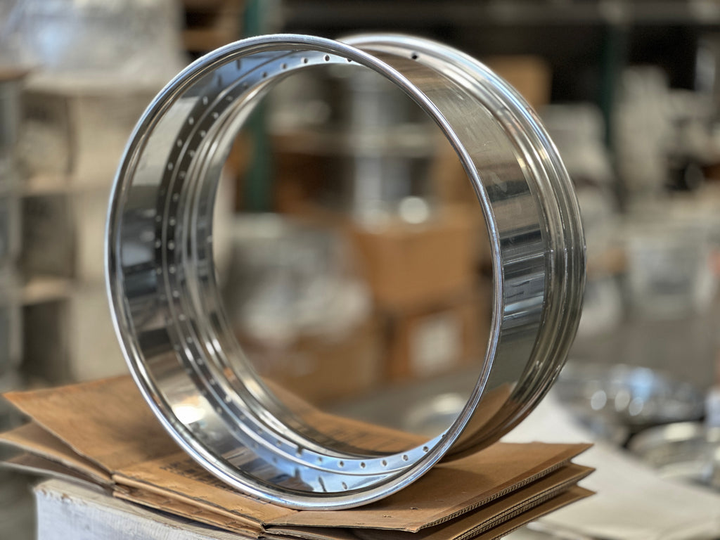 22 X 9 With 3” lip (BARREL 2 Pc) Reverse Chrome 40 Holes US Fit Asanti,Forgiato