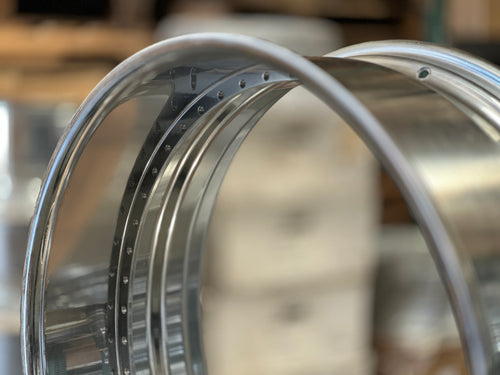 22 X 9 With 3” lip (BARREL 2 Pc) Reverse Chrome 40 Holes US Fit Asanti,Forgiato