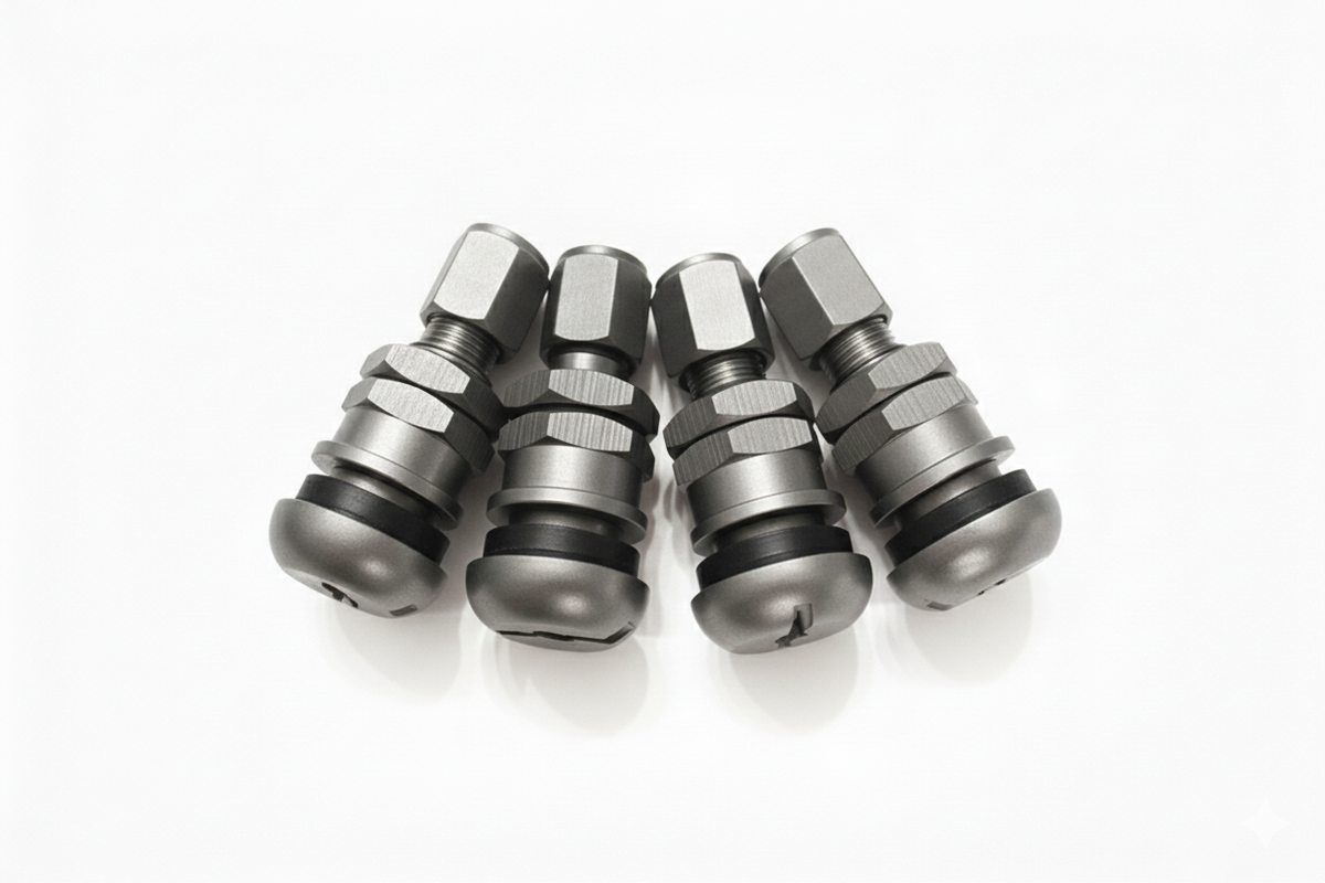RAYS Valve Stems for TE37 (Set of 4) Choose from: Black / Silver / Red / Blue