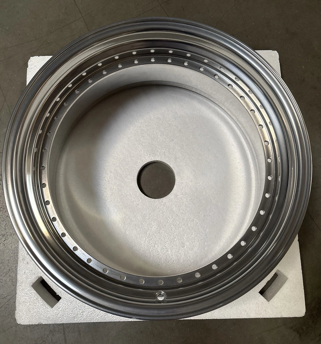20" Step Barrel with 2.25" or 3.5" Lip Flow Form, 40 Holes US. Standard for 2-Piece Wheel, RAW or Polished